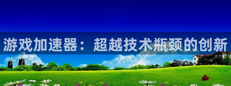 杏悦娱乐是什么公司：游戏加速器：超越技术瓶颈的创新